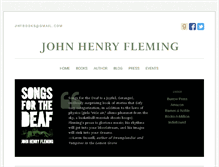 Tablet Screenshot of johnhenryfleming.com